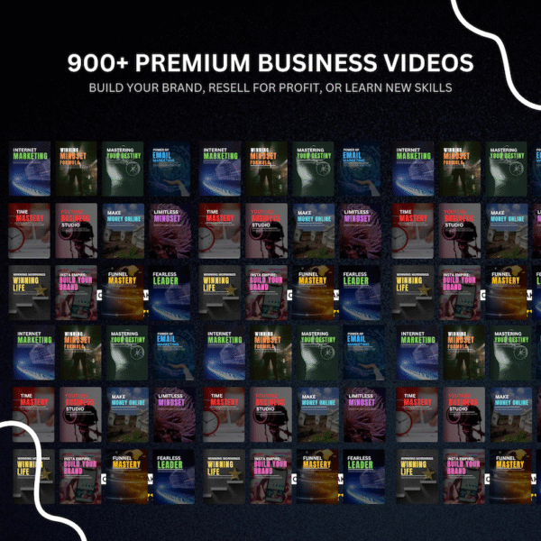 900+ Business Video Course Bundle - with Resell Rights