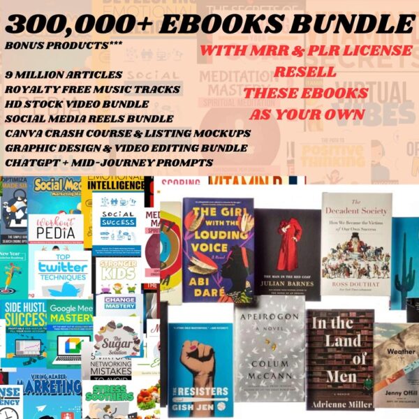 300,000 EBOOKS BUNDLE